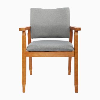 Mid Century Modern Side Chair with Wood Legs