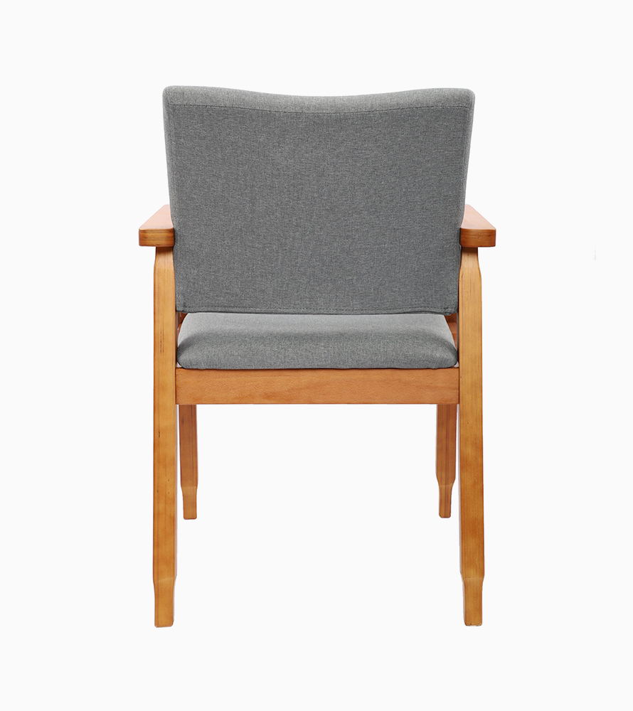 Mid Century Modern Side Chair with Wood Legs - Image 2