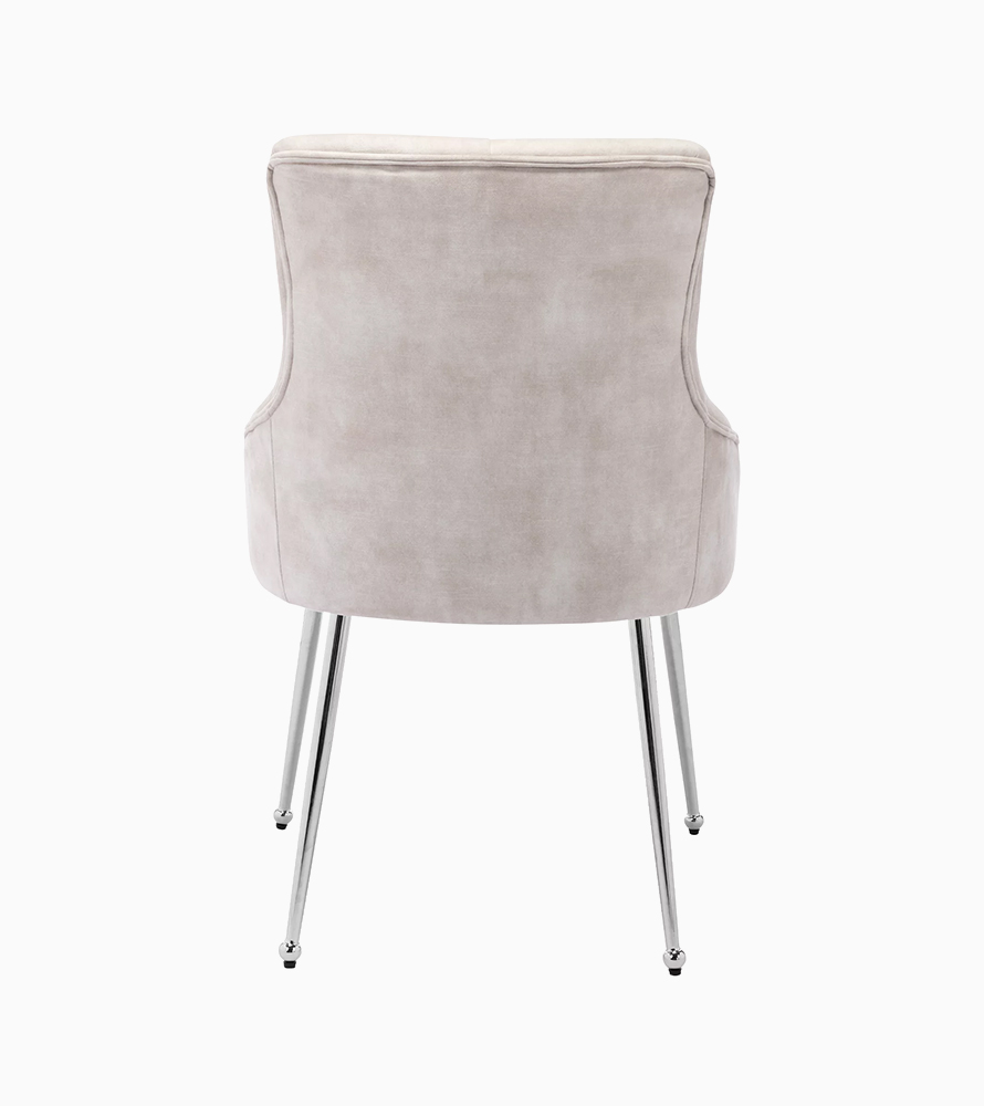 Creek Vista Velvet Vanity Chair with Metal Legs - Image 2