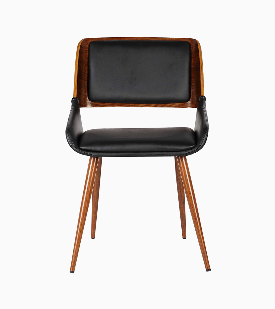 Armen Living Panda Chair with Wood Finish - Image 4