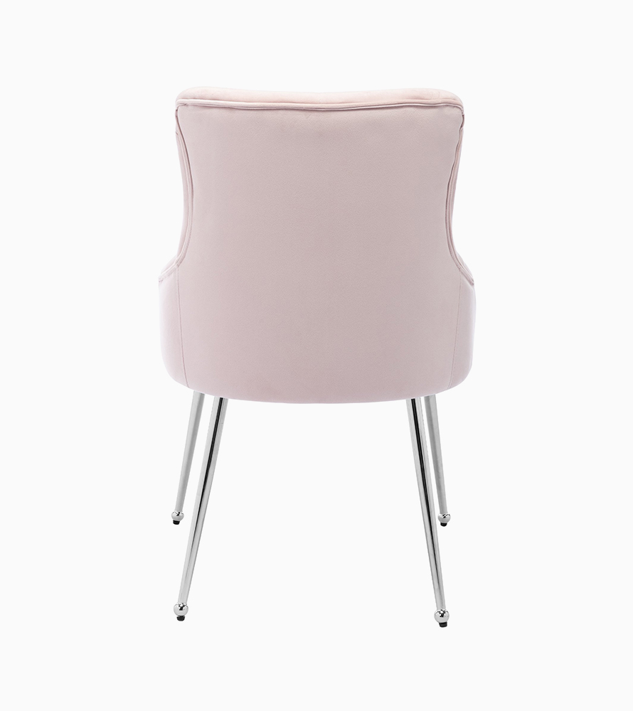 Creek Vista Velvet Vanity Chair with Metal Legs - Image 8