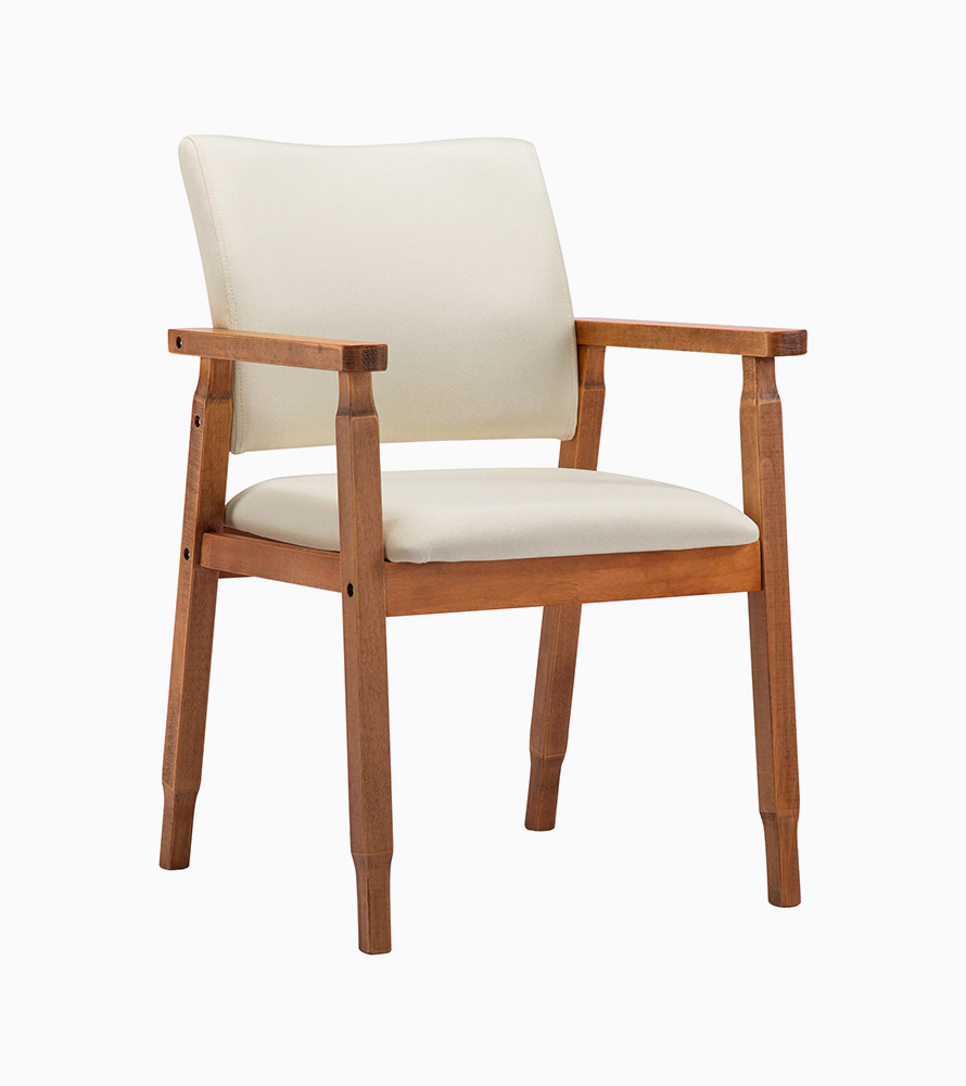Mid Century Modern Side Chair with Wood Legs - Image 9