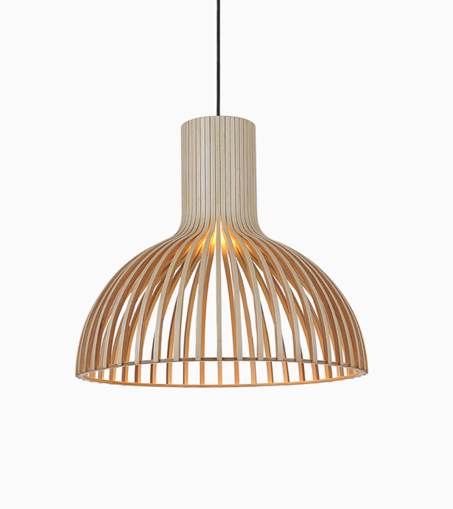 Ceiling Mount Wood Pendant Lighting Lamp