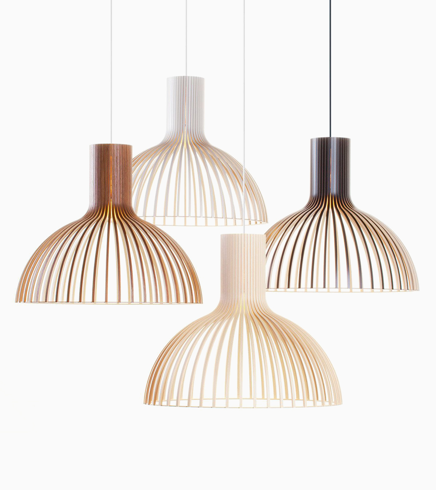 Ceiling Mount Wood Pendant Lighting Lamp - Image 2