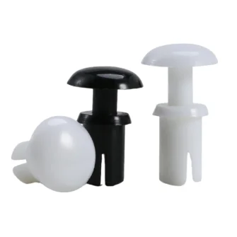 50pcs 2mm 2.6mm 3mm 3.5mm 4mm 5mm 6mm White Black R Type Nylon Plastic Press Rivet Screw Expansion Tube Anchor Plug for PC Board