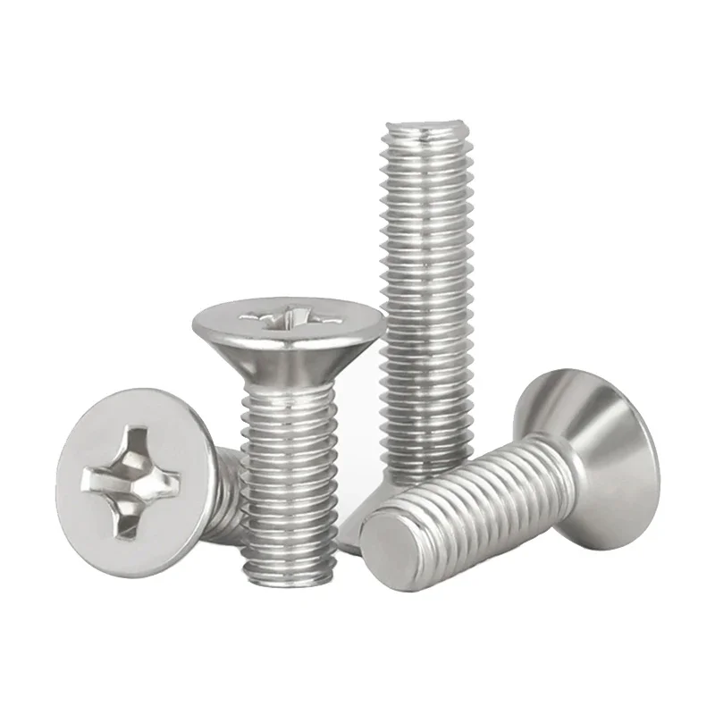 Cross Phillips Flat Countersunk Head Screw Bolt M1 M1.2 M1.4 M1.6 M2 M2.5 - M12 A2-70 304 Stainless Steel GB819 - Image 6