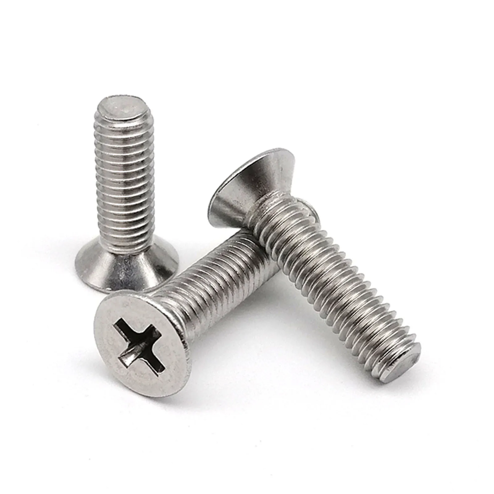 Cross Phillips Flat Countersunk Head Screw Bolt M1 M1.2 M1.4 M1.6 M2 M2.5 - M12 A2-70 304 Stainless Steel GB819 - Image 3