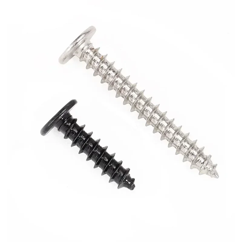 M1.2 M1.4 M1.7 M2 M2.3 M2.6 M3 M3.5 M4 Phillips Ultra Thin Flat Head Self-tapping Wood Screws Black/Nickel Plated - Image 3