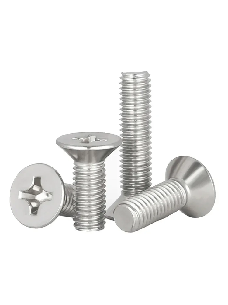 Cross Phillips Flat Countersunk Head Screw Bolt M1 M1.2 M1.4 M1.6 M2 M2.5 - M12 A2-70 304 Stainless Steel GB819 - Image 7