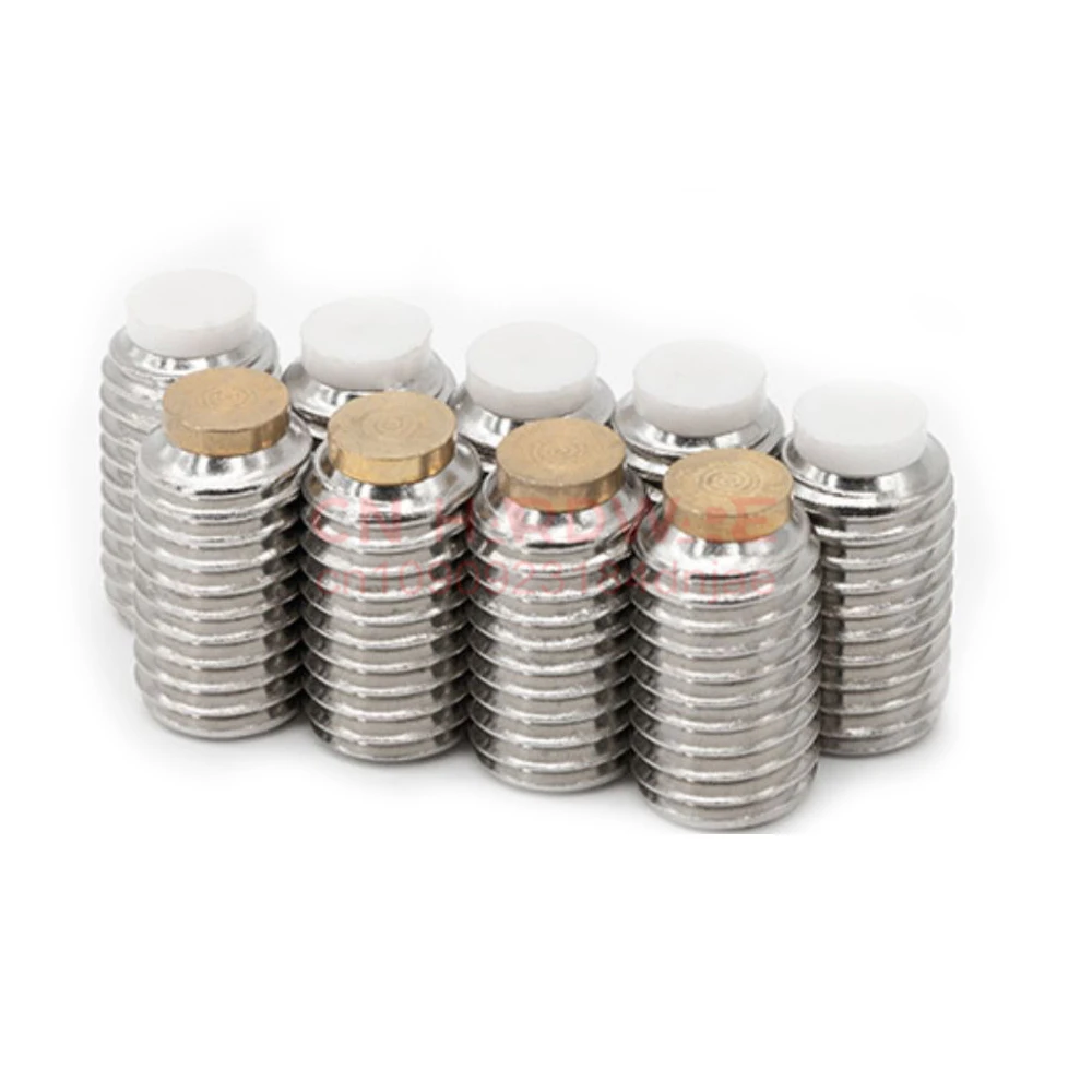 304 Stainless Steel Nylon Head Buffer Screw Copper Head Plunger POM Machine Rice Top Wire Plastic Wave Bead M3-M12 - Image 4